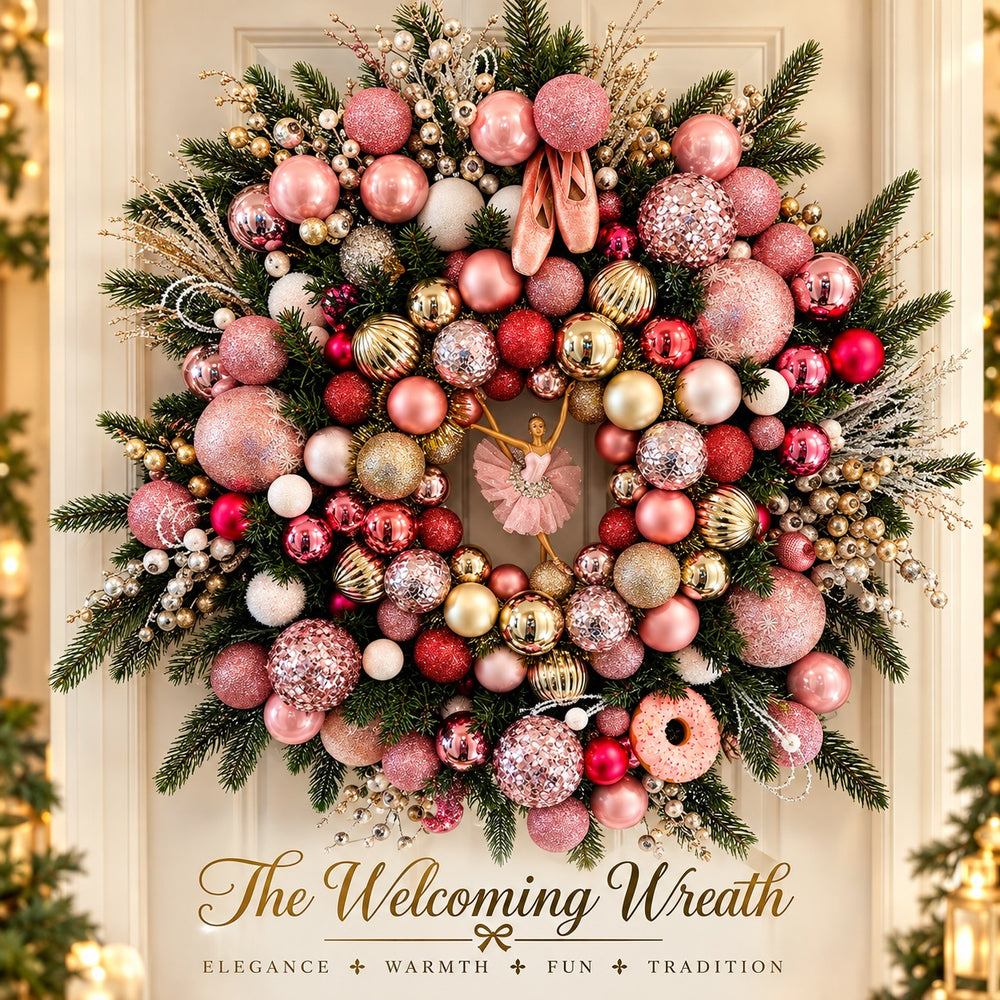 Handcrafted wreath from The Welcoming Wreath