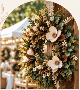 Featured handcrafted wreath